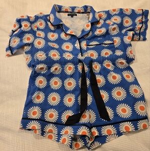 Katie Kime Pajamas (blue daisies)